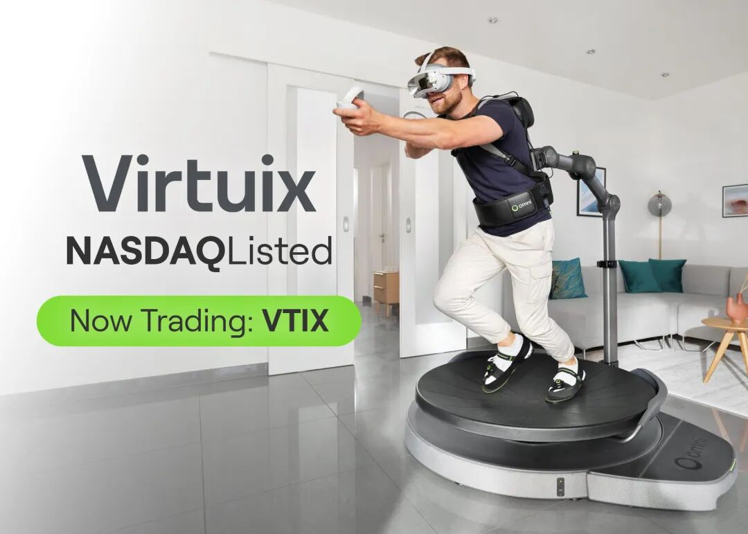 祝贺Virtuix纳斯达克上市！今年会jinnianhui金字招牌携手加速AI融合应用产业化